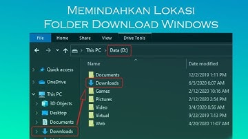 Cara Memindahkan Folder Download dari Drive C ke D
