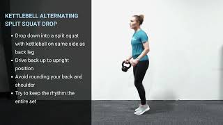 Famous Kettlebell Alternating Split Squat Drop Wealth