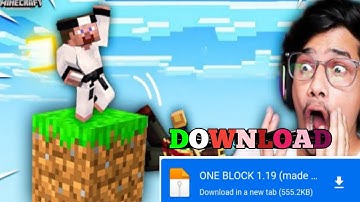 ||ONE BLOCK FOR MINECRAFT PE (1.19+)||#oneblock #minecraftpe #mcpe #minecraft