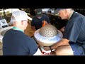 Closing a 24 Inch Triple Petal Ball Shell
