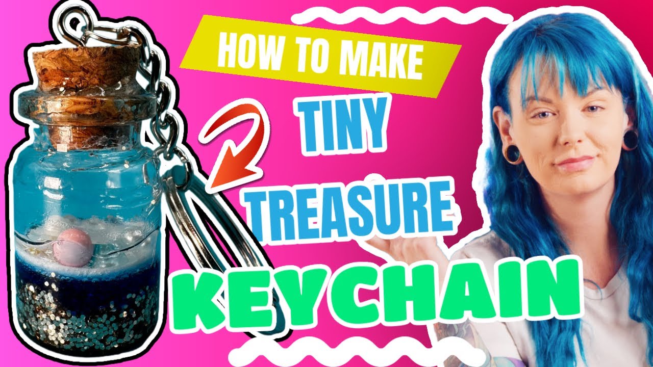 How to make a badge reel with acrylic blanks, mixing glitter with UV resin  