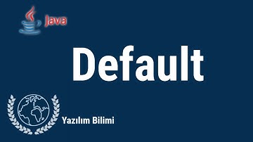 Java Programlama Dersleri 38 - Default Erişim Belirleyici