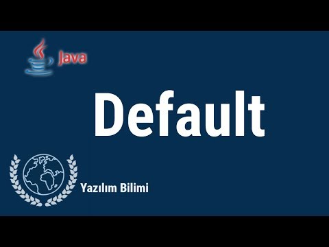 Video: Java'da genel/özel korumalı ve varsayılan nedir?