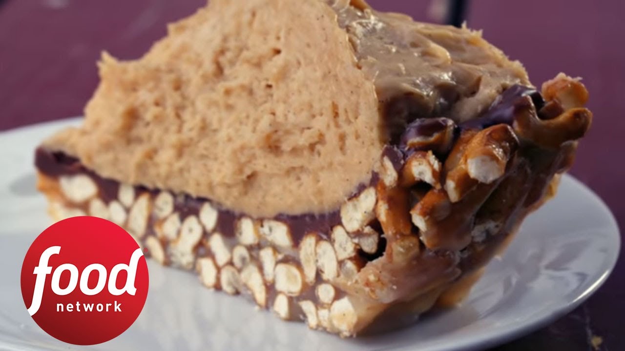 Hannah Hart Digs Into Peanut Butter Pretzel Pie | Food Network
