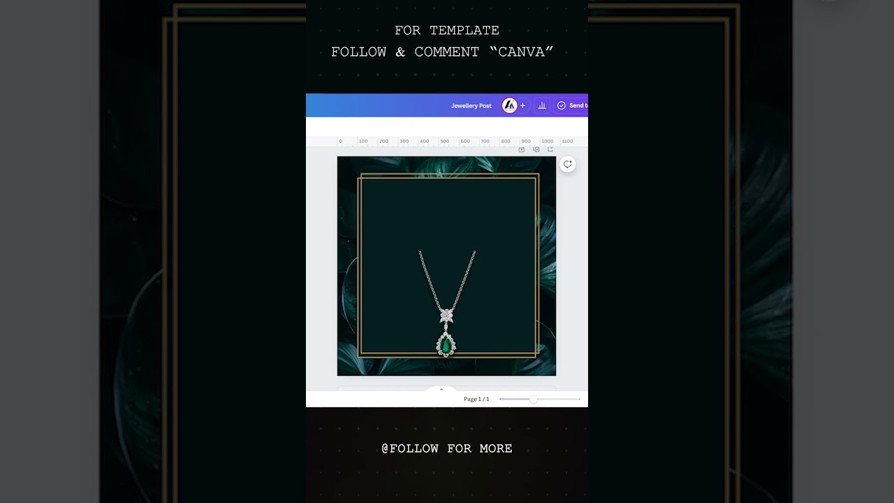 ✨ Create stunning jewellery social media posts in @canva