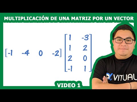 Video: Cómo Multiplicar Un Vector Por Una Matriz