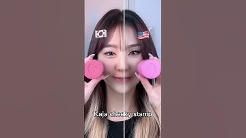 Thumbnail of [Full tutorial on my channel] 🇰🇷vs🇺🇸 makeup with Kaja Beauty! 풀 튜토리얼 보러오세용👀