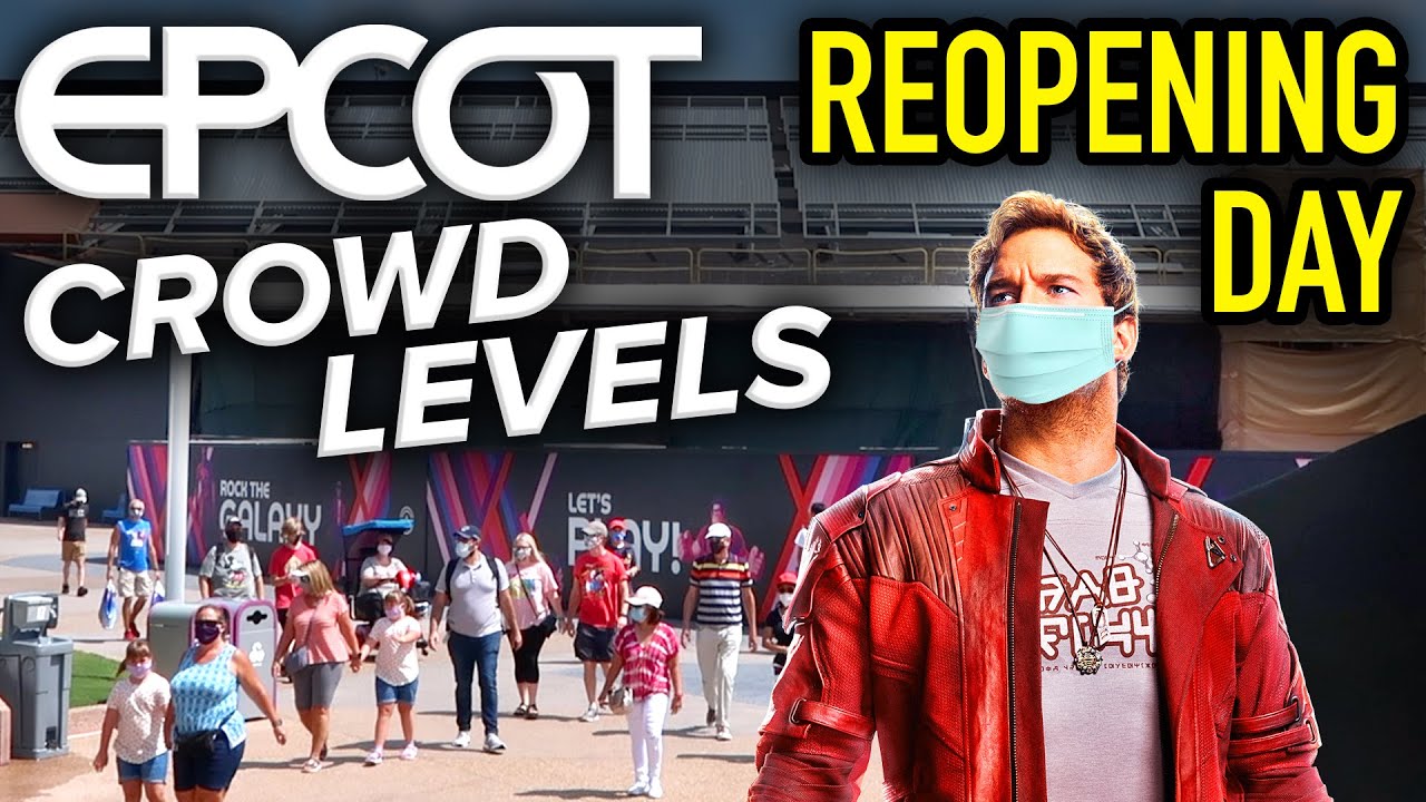 Disney World's EPCOT Reopening Day CROWD LEVELS and Wait Times!