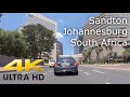 Driving in Sandton, Johannesburg.