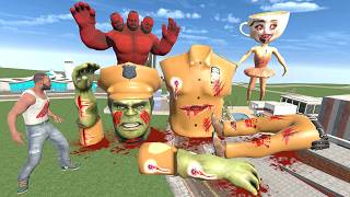 Franklin Found Giant Police Hulk Body Parts In Indian Bike Driving 3d screenshot 5