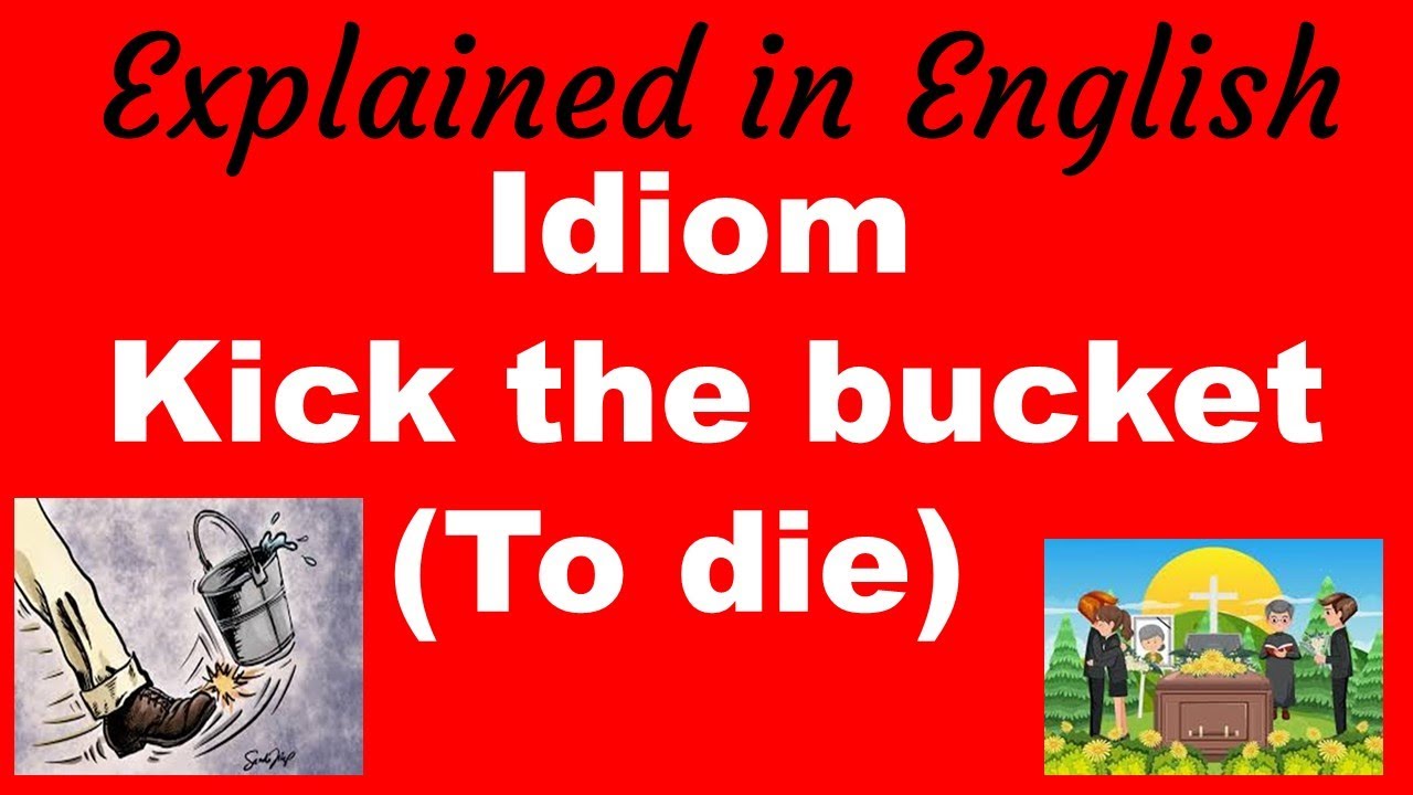 English Idiom Kick the bucket Meaning with Sentences