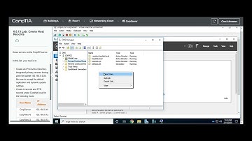 Testout | Network + | 6.5.13 Lab: Create Host Records