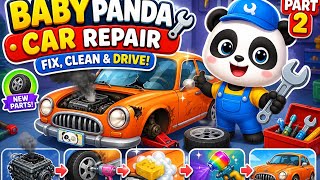 Panda Garage Game 🐼🔧 | Car Repair, Cleaning & Fixing Gameplay Part 2 screenshot 3
