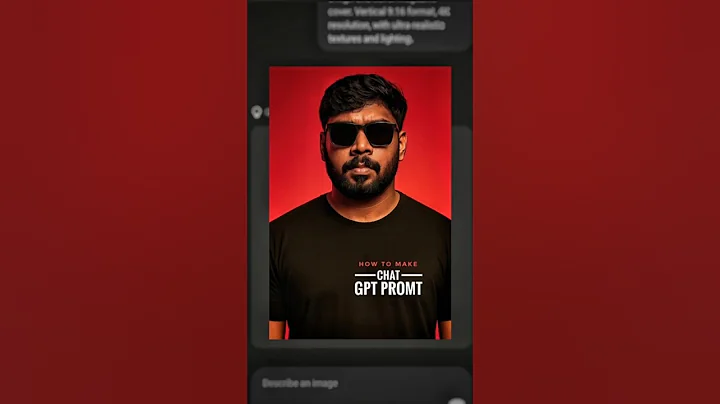 Portrait photo idea with ChatGPT... Day 5/30 #ai #googleveo3 #aimalayalam #chatgpt4 #prompt