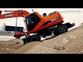 Doosan 180, спуск с 5 м, полки!!