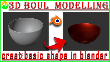 Blender Tutorial for Beginners_Create a Bowl in Blender using UV Sphere Object, #newtonskill