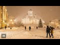 Helsinki WINTER Snow Walk ❄️🇫🇮 Magical Winter Walk in Finland | 4K Nordic Slow TV