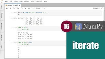สอน NumPy: การ iterate ข้อมูลใน ndarray
