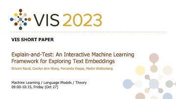 Explain-and-Test: An Interactive Machine Learning Framework for Exploring Text Embeddings - Fast Fo