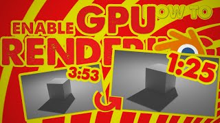 How to enable GPU rendering (Blender tutorial)