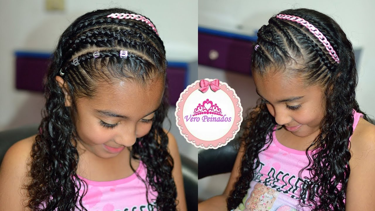 Peinado Para Niña Con Pelo Suelto Trenzas Cruzadas Y Encintado Pasa Cinta Peinado Para Niña Con Pelo Suelto Trenzas Cruzadas Y Encintado Pasa Cinta