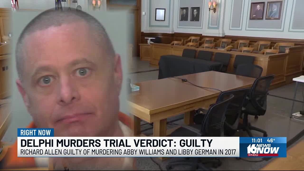 Jury finds Richard Allen guilty of Delphi murders - YouTube