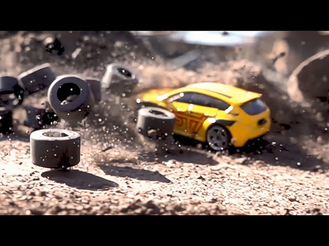 Your Daily Zen: 8-Minutes of Hot Wheels Cars Crashing in Slow-Motion