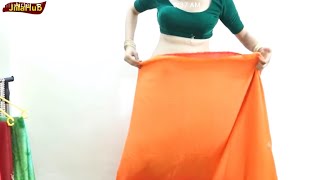 Complete Party Look Saree Draping Tutorial Learn How To Wear Indo Sari Blouse सड पहनन सख