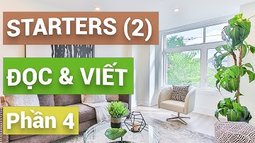 Bài 5 - Đề thi Đọc và Viết - Phần 4 | Chọn và điền từ vào ô trống | A living room | Starters