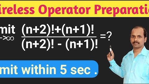 Wbp Wireless Operator Mains Preparation || Limits Short Tricks || Wireless Operator Maths.