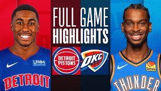 PISTONS at THUNDER | FULL GAME HIGHLIGHTS | October 30, 2023