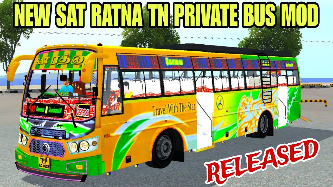 NEW SAT RATNA TN PRIVATE BUS MOD RELEASED|BUS SIMULATOR INDONESIA 4.4.1