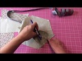 Hexágono de tecido - patchwork simplificado