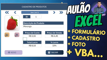 Excel Formulário de Entrada de Dados vba com Edivam Cabral