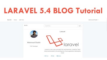 Laravel 5.4 Blog Tutorial for Beginners Step by Step