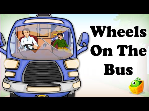 English Nursery Rhymes - Wheels on the Bus - English Cartoon Nursery Rhymes