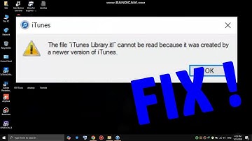 the file itunes library itl cannot be read because it was created by a newer version of itunes FIX