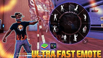 BLUESTACK 4 ULTRA FAST EMOTE IN GAME I HOW TO DO FAST EMOTE IN BLUESTACKS 4  I B2K FAST EMOTE TRICK
