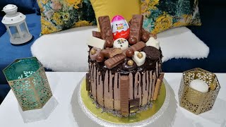 كيفية تحضير لاير كيك لأعياد الميلاد بأسهل وأبسط طريقة (layer cake)