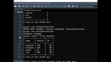 Python MySQL Order By Clause| Python MySQL Connectivity | MySQL 07