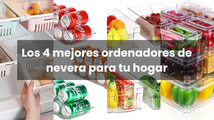 Organizador nevera extensible - Cajón frigorífico, Organizador frigorifico, Organizador  latas nevera 