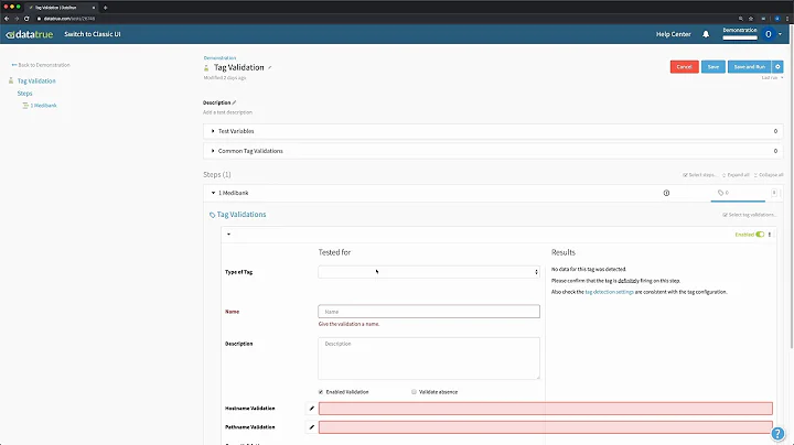 Coverage Test - Tag Validation