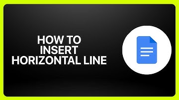 How To Insert Horizontal Line In Google Docs 2025! Tutorial