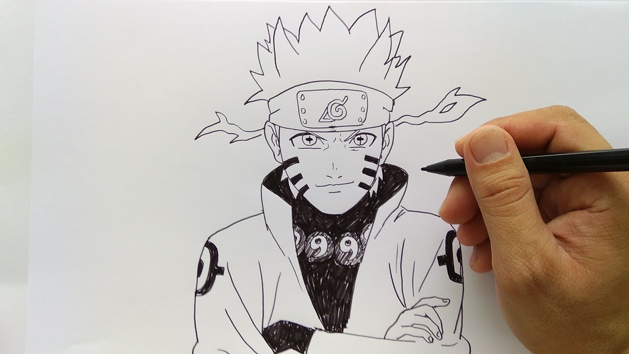 Cara Menggambar Naruto Sangat Mudah Dan Cepat YouTube