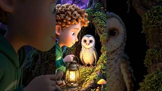 Details The deep forest was cold, but a single lantern changed everything… 🦉🌲✨#shorts #animated News