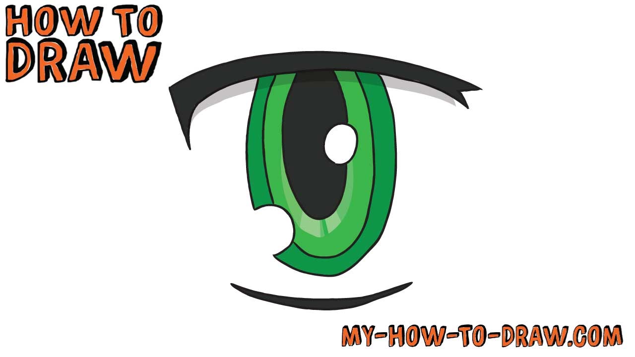 How to Draw Anime Eyes Step by Step - Crafty Morning