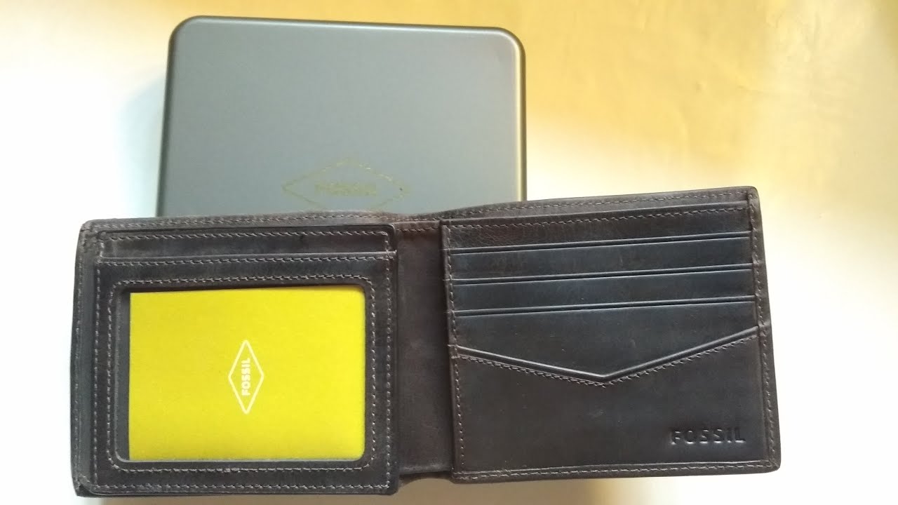 FOSSIL WALLET UNBOXING | Everett Card Case Bifold - YouTube