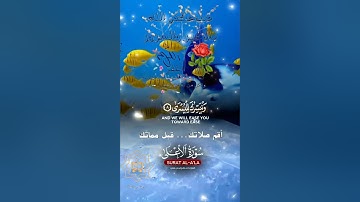 تلاوة خاشعة عطرة مباركة جميلة عذبة للشيخ ماهر المعيقلي ماتيسر من سورة الأعلى