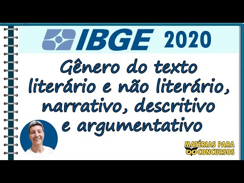 Gênero do texto (literário e não literário, narrativo, descritivo e argumentativo)