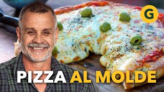 CLÁSICA PIZZA AL MOLDE  🍕 RECETA RÁPIDA de los MAESTROS DE LA PIZZA | El Gourmet